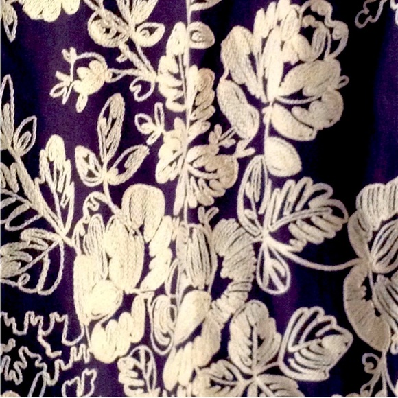 J.Crew Mirabel Embroidered  Dress  4 Gray - Picture 3 of 3